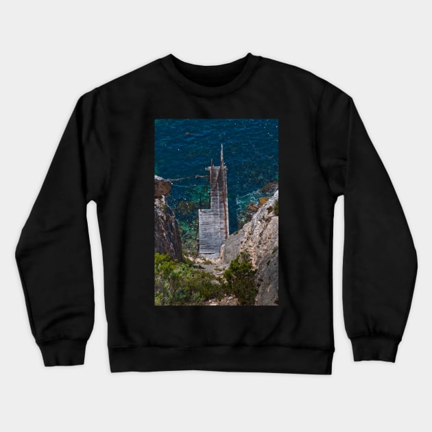 Weirs Cove Jetty Crewneck Sweatshirt by fotoWerner